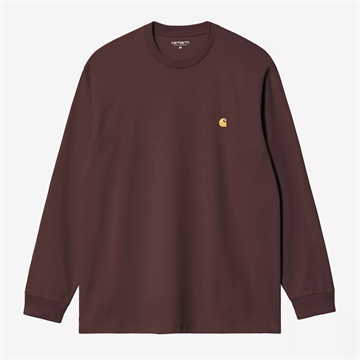 Carhartt WIP Chase T-shirt l/s Palisander / Gold